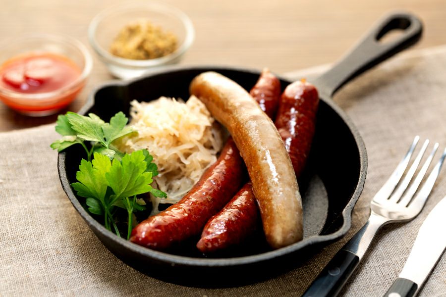 3種のソーセージ